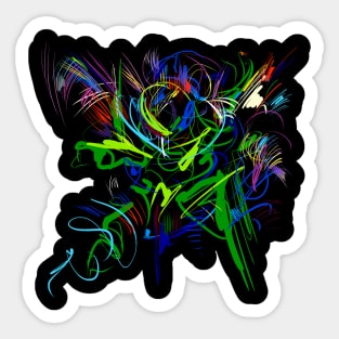 color- flash Sticker